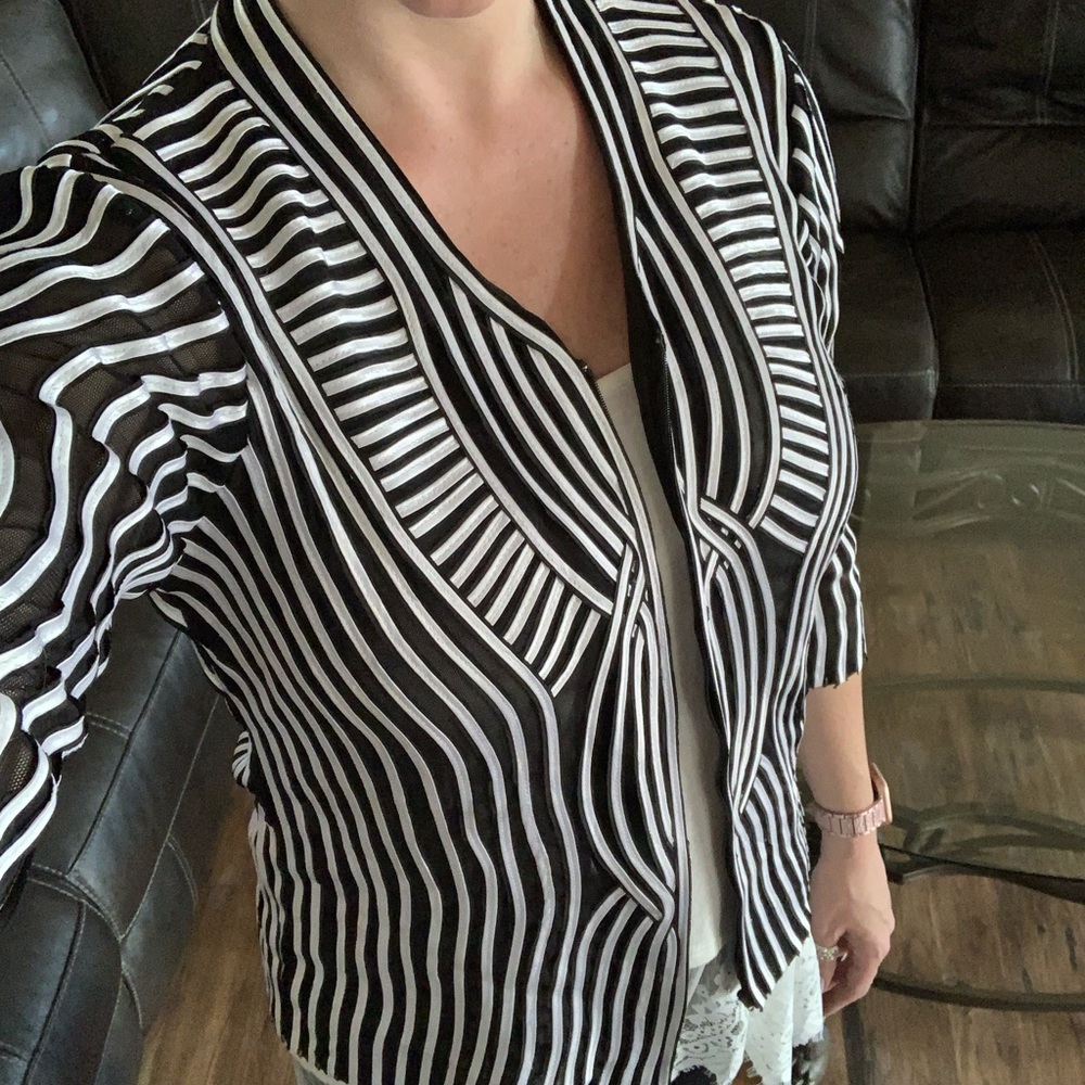 T & W Designs over jacket/top